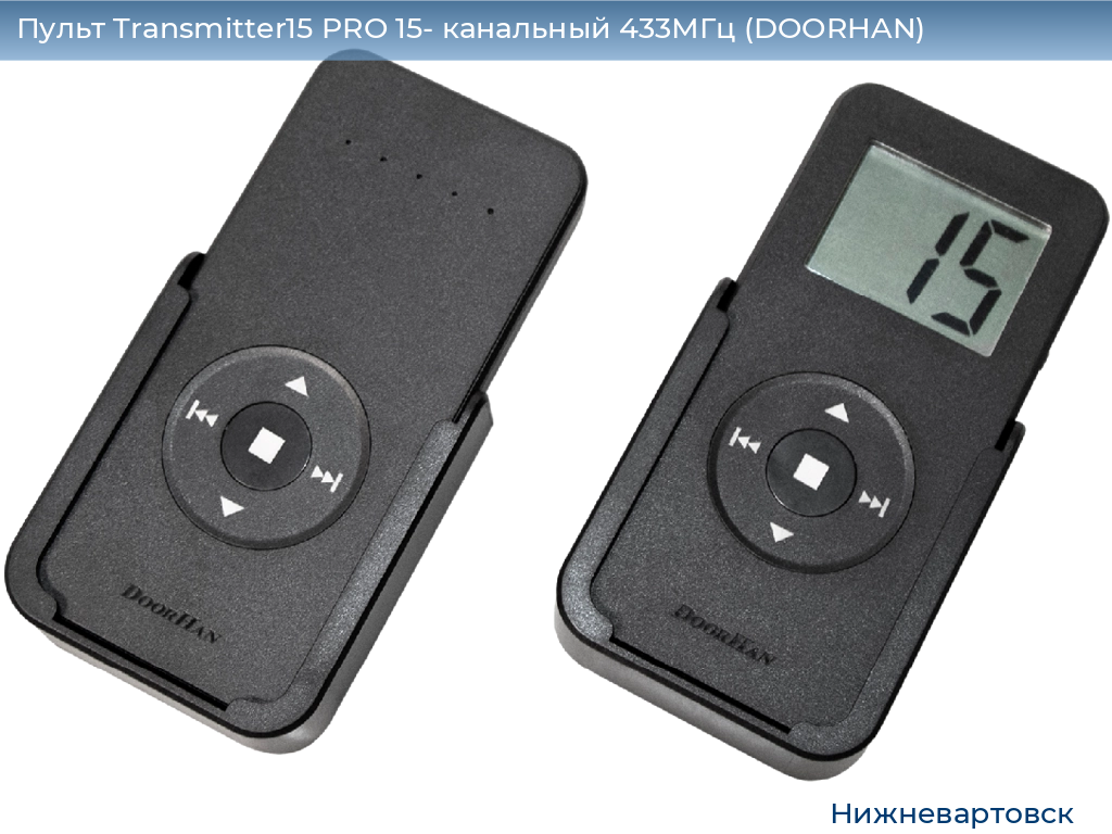 Пульт Transmitter15 PRO 15- канальный 433МГц (DOORHAN), nizhnevartovsk.doorhan.ru