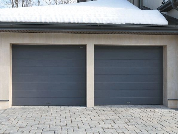 Секционные ворота 2500х2050 мм антрацитовые DoorHan rsd02, nizhnevartovsk.doorhan.ru